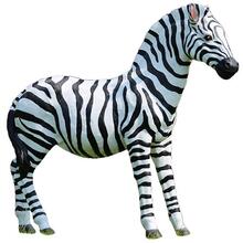 仿真动物大型斑马雕塑摆件花园林景观景区玻璃钢装饰草坪模型摆设