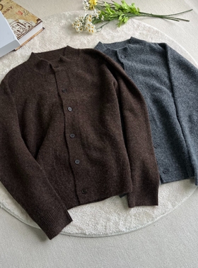 paris style羊毛混纺半高领针织衫上衣老钱风百搭cleanfit毛衣