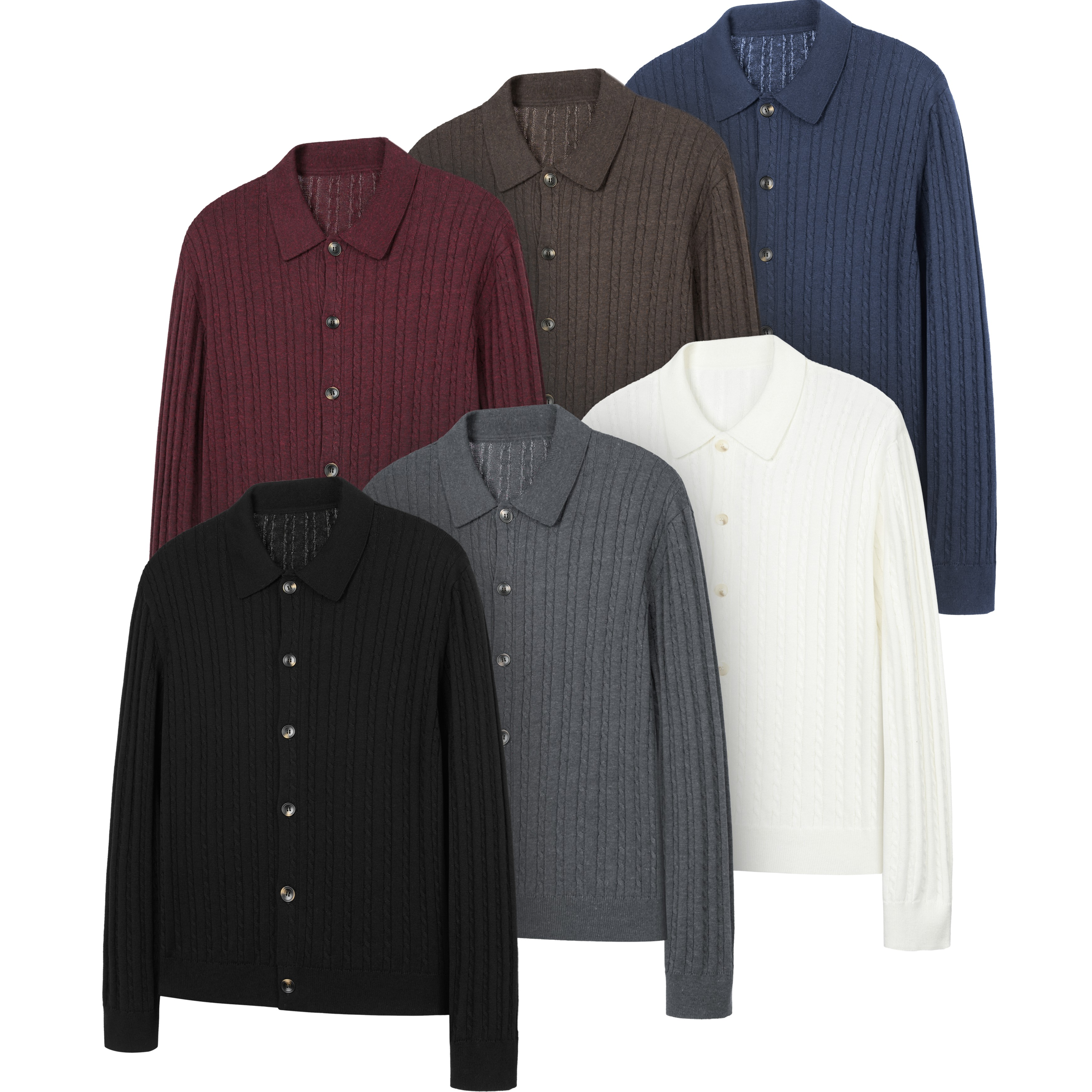 拉夫风细条纹纽花针织衫上衣