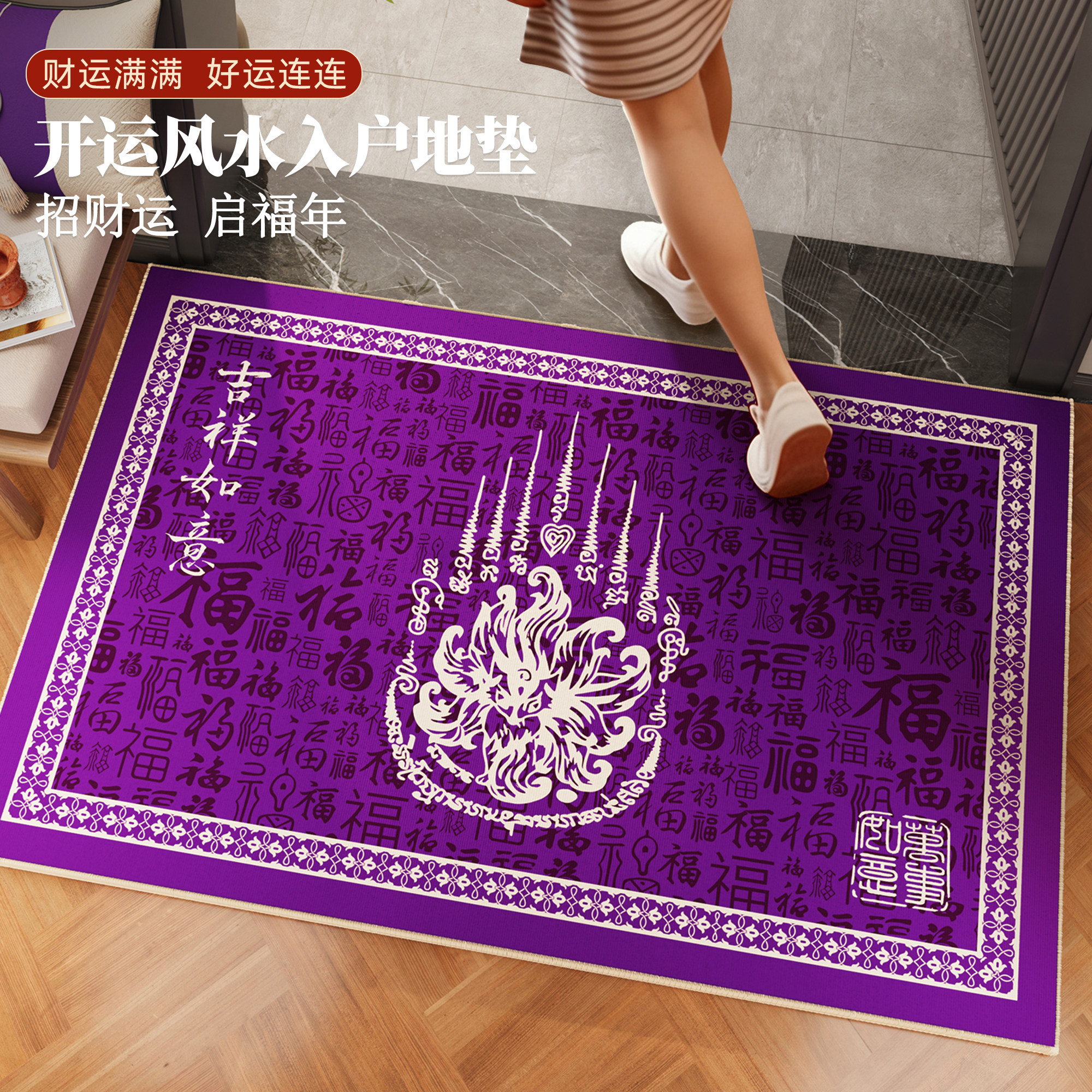 风水好运进门入户门地垫