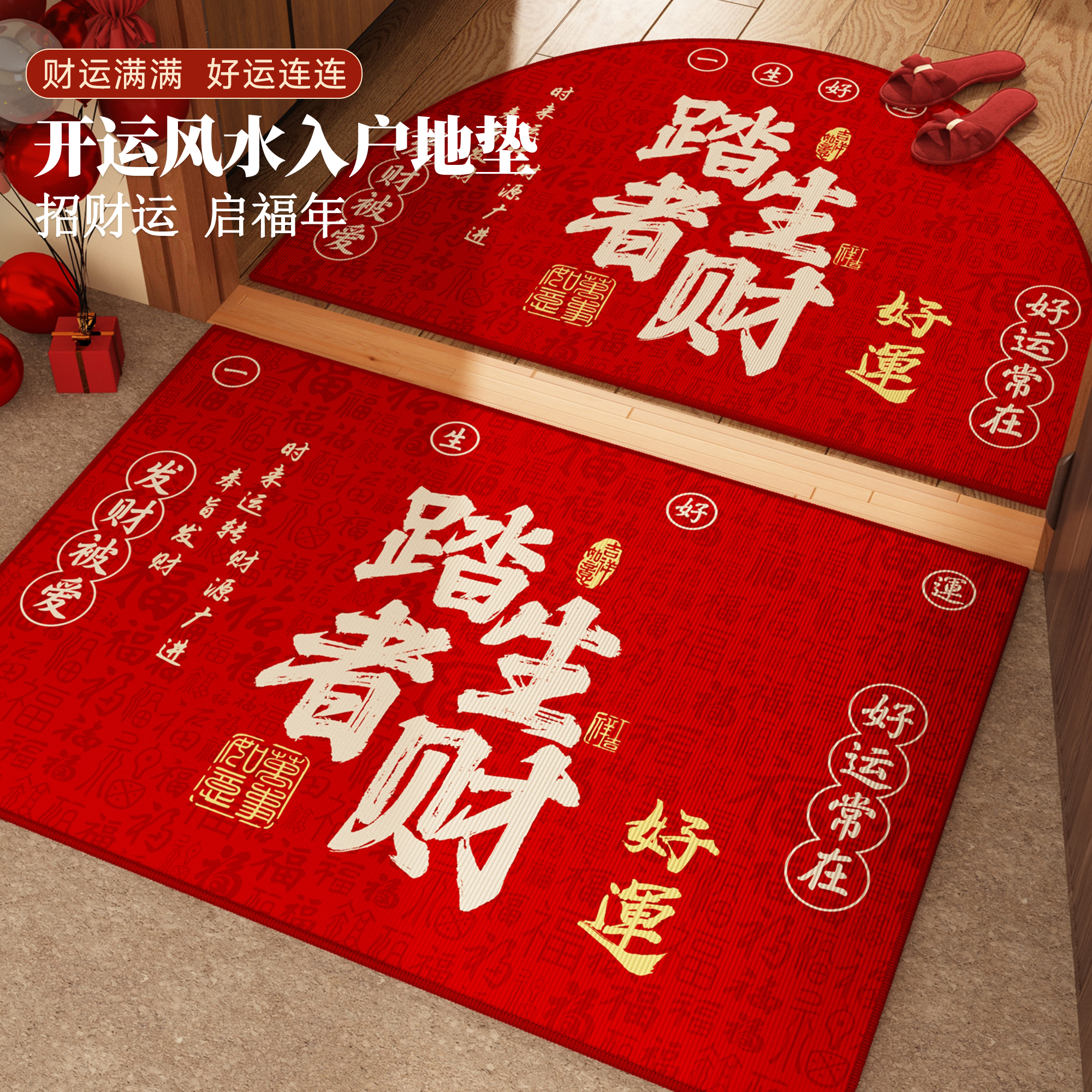 风水好运进门入户门地垫