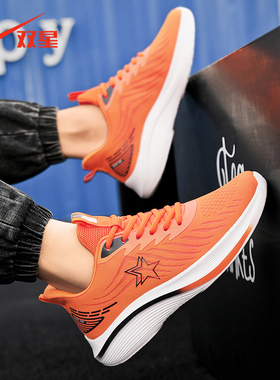 双星男款百搭潮流运动鞋夏季新款青少年初中生网面透气休闲跑步鞋