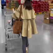 高级感风衣外套女中长款 春秋新款 2025宽松休闲气质加厚小个子上衣