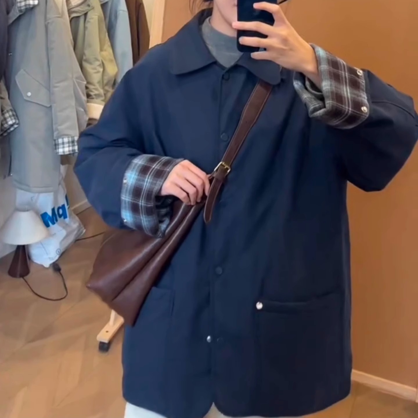 常规羽绒服粉奈悦保暖韩版POLO领