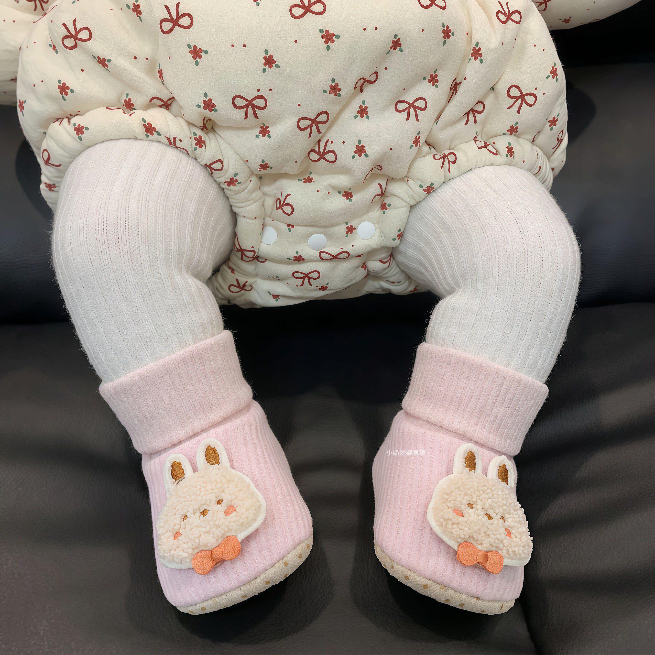 婴儿鞋子宝袜秋冬软底步前