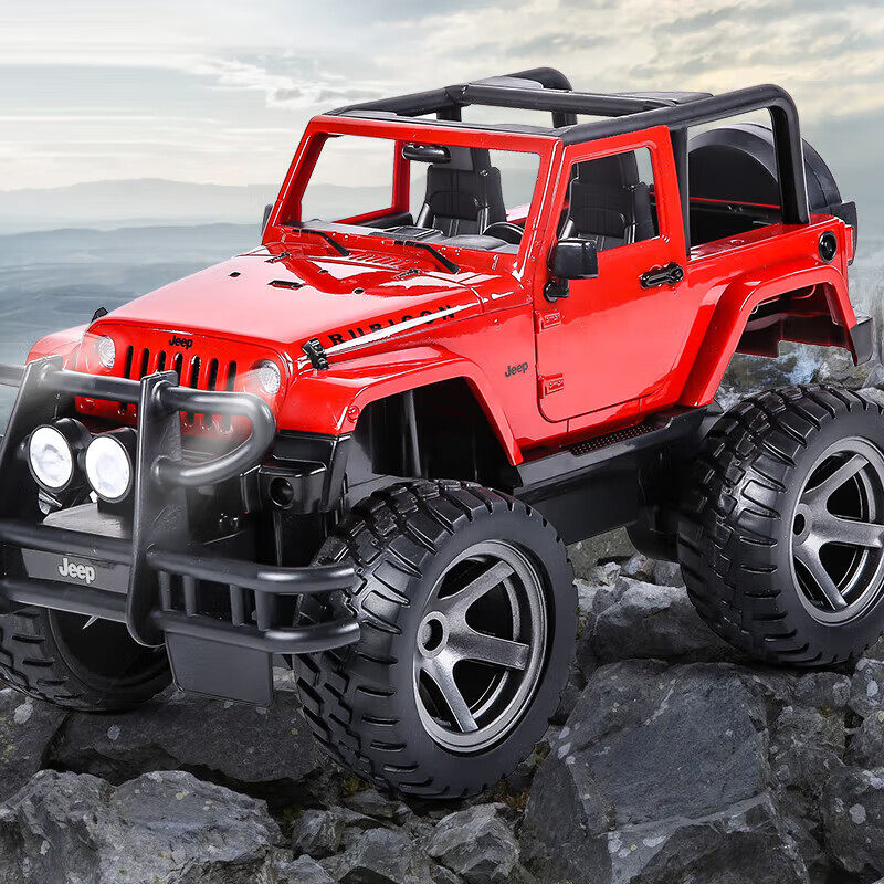 大号儿童越野车无线遥控汽车男孩玩具电动吉普牧马人攀爬车2689