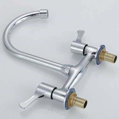 铜150m孔距老式面盆水龙头2c双