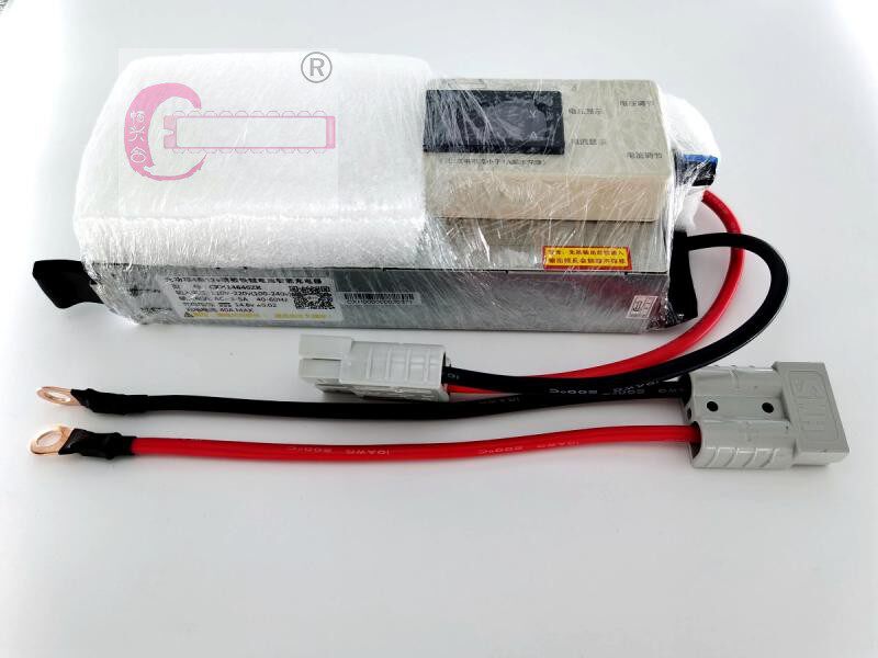 12v房车电池充电器 输出真40A电流电压14.6v带显示表可调静音风扇