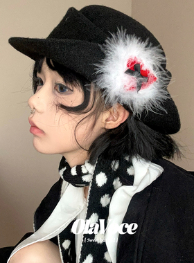 贵气千金~ola法式原创高级感礼帽卷边优雅显脸小渔夫帽气质盆帽女