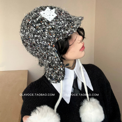 冬季保暖护耳显脸小女款雷锋帽