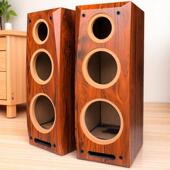 新品 6.5寸低音5寸中低4寸高音三分频迷宫木质音响空箱体三音段箱