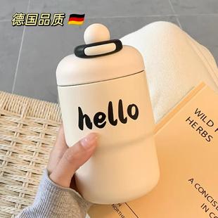 德国咖啡保温杯女生高颜值简约316不锈钢水杯便携杯子随行杯