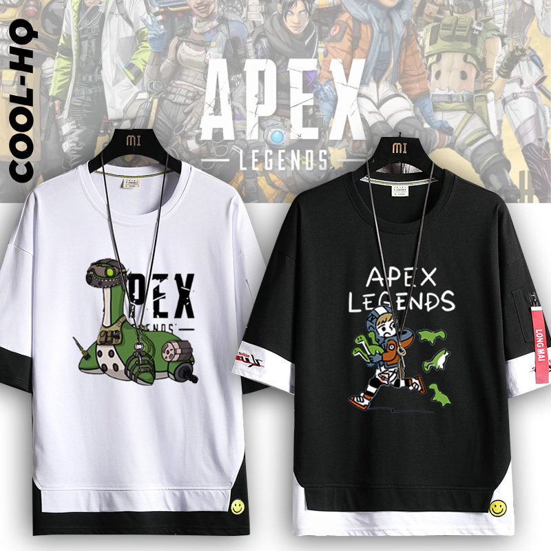 APEX英雄尼斯湖小海怪水怪周边飘带短袖T恤纯棉半袖二次元衣服潮