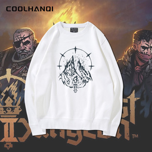 暗黑地牢steam游戏肉鸽克鲁苏风格周边圆领卫衣春秋薄款内搭衣服