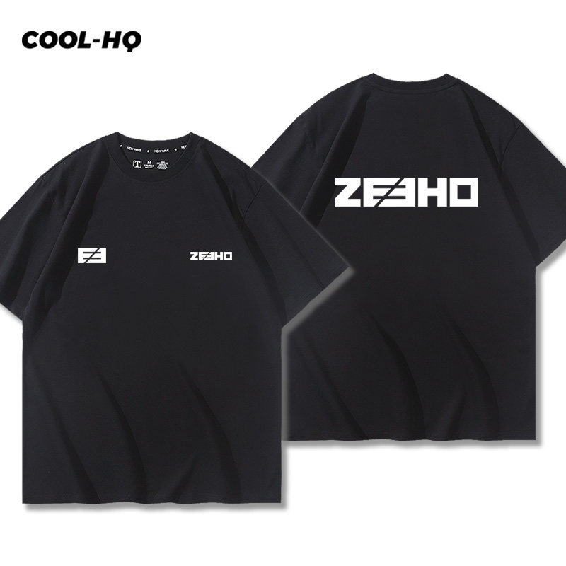 可定制ZEEHO极核电动摩托车销售周边工装男女纯棉短袖T恤夏季半袖