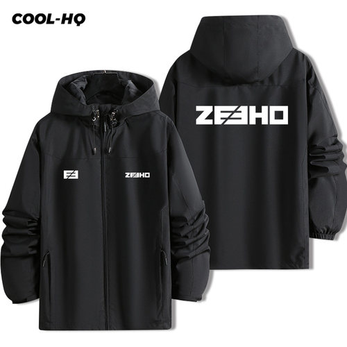 可定制ZEEHO极核电动摩托车销售周边工装男女连帽冲锋衣外套夹克