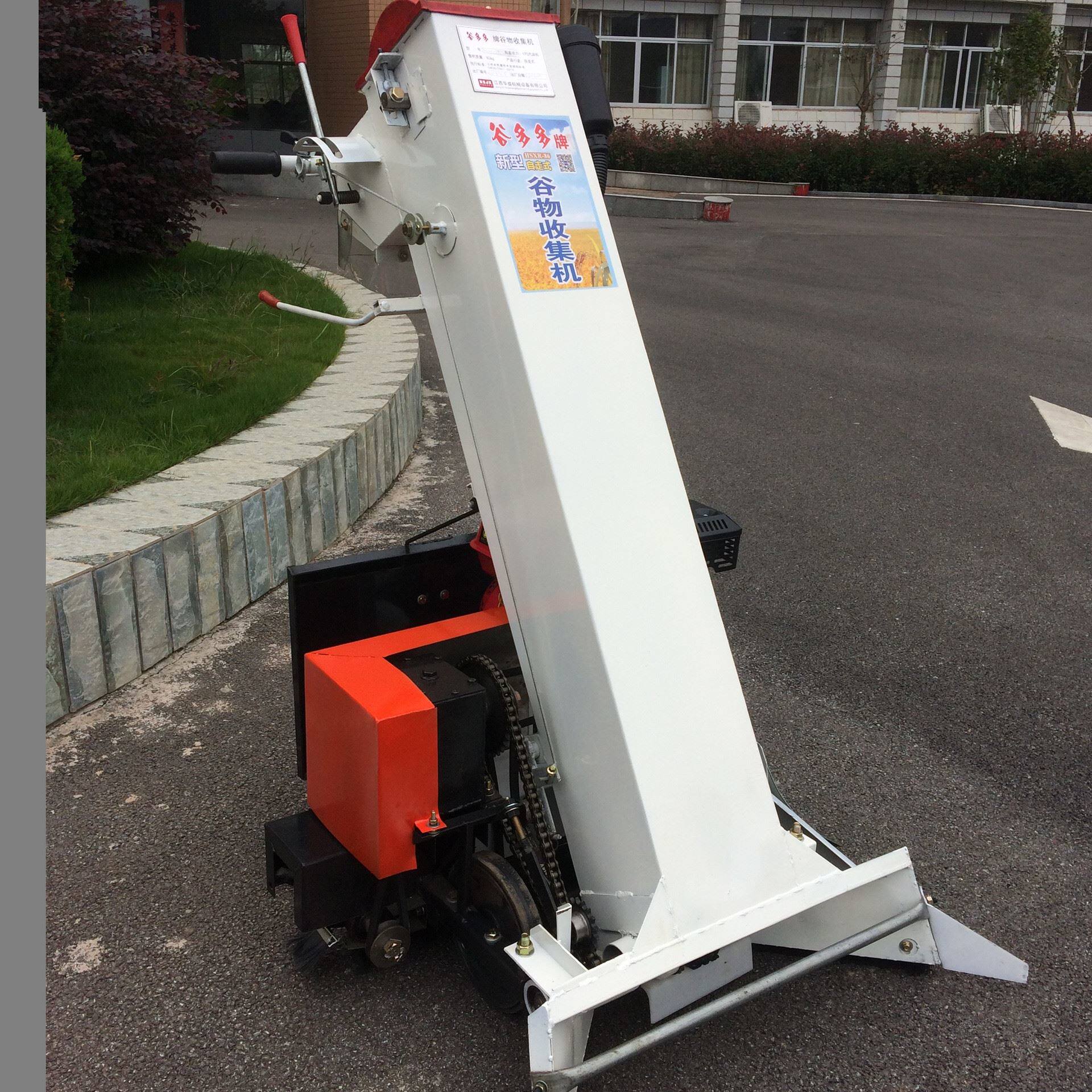 收谷双出料口装袋机小型晒场自动收粮食稻谷玉米农用吸粮装车机