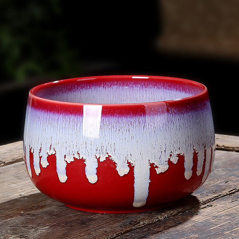 中式陶瓷烟灰缸大码时尚潮流创意多功能婚庆防飞灰易洗酒吧垃圾缸