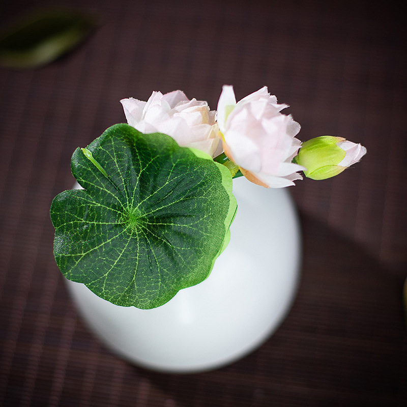 古风绢花头饰荷花荷叶发夹发簪套装新鲜出炉头花簪子全新u钗汉服
