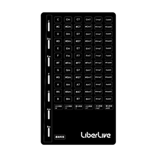 LiberLive 指引贴纸 和弦贴纸(适用于 LiberLive C1 无弦吉他)