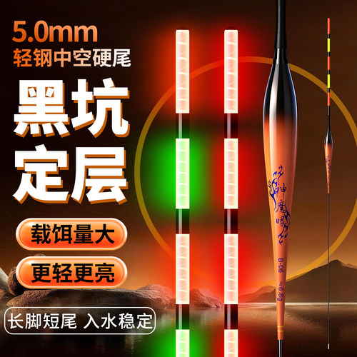 鲢鳙专用电子漂超粗醒目载饵强