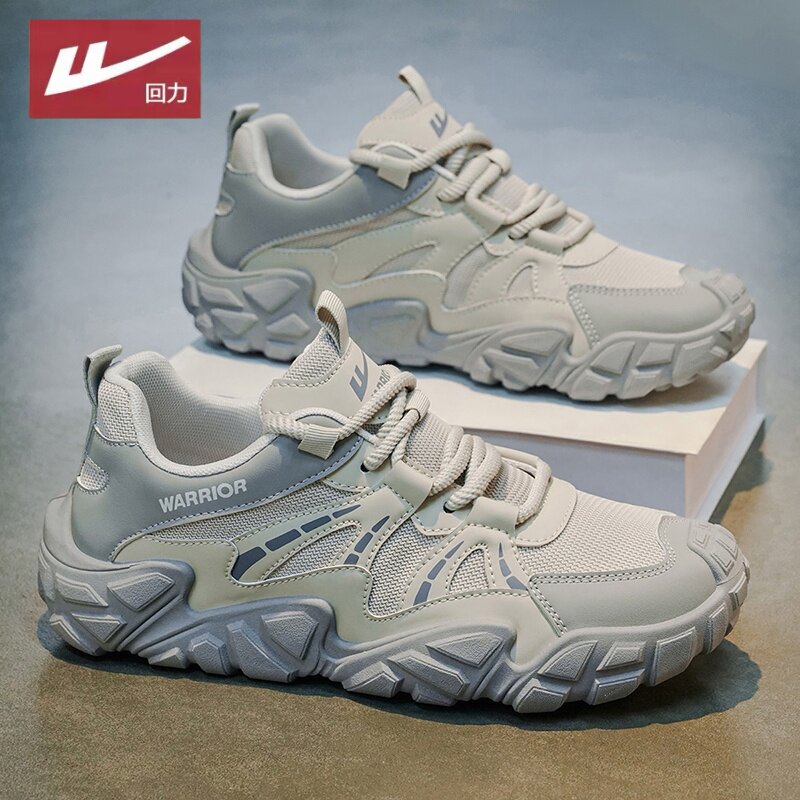 回力男鞋2026春季新款透气厚底运动休闲鞋户外徒步防滑耐磨登山鞋
