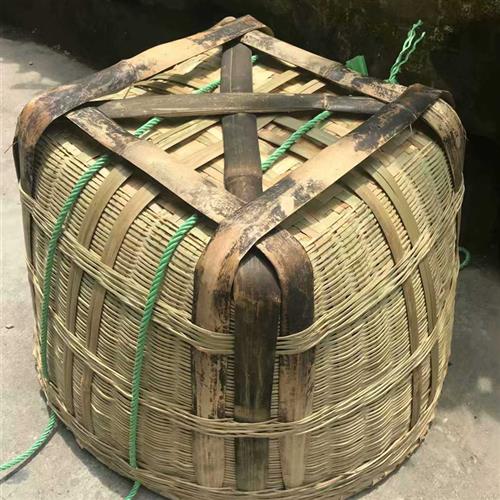 大箩筐手工精细竹编框竹大箩篼收纳大竹筐子竹篓环保超市装饰储物