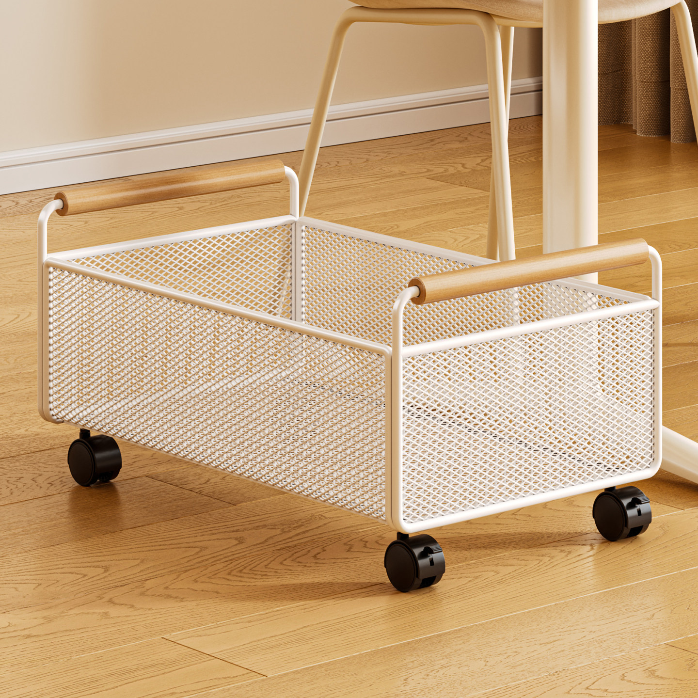 书本置物架课桌教室桌下书包置物架带轮可移动小推车高中生装书籍,收纳整理,书桌收纳置物架,淘宝优惠券,粉丝福利购,淘宝优惠卷