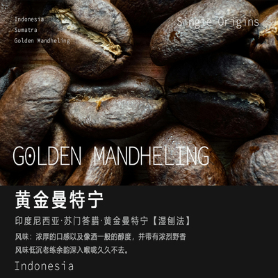 苏门答腊黄金曼特宁手冲咖啡豆