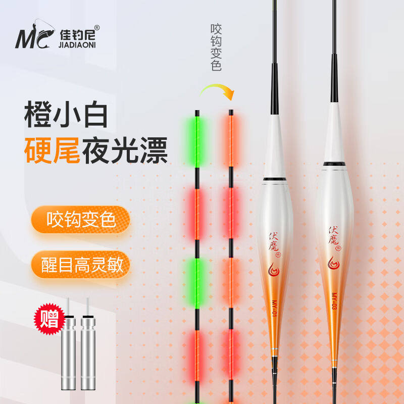 佳钓尼大物夜光漂咬钩变色日夜两用电子漂加粗醒目远投鲢鳙浮漂MY