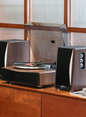 SYITREN/赛塔林PARON2代黑胶唱片机+蓝牙立体声桌面唱片机音响