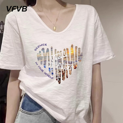 时尚短袖t恤女夏季2025年新款
