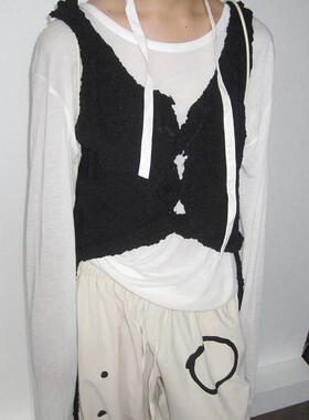 正确版】小众设计感甜辣风抹胸吊带背心新款落日玫瑰减龄上衣女