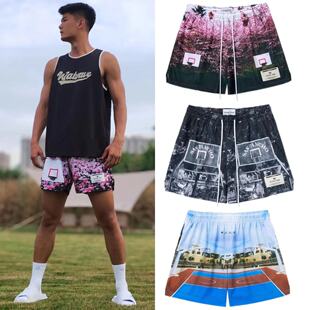 荷兰弟同款美式篮球裤夏季街球风速干薄款运动休闲三分短裤不过膝