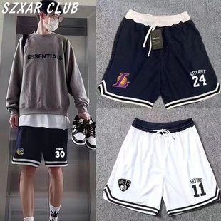 夏季速干短裤男科比24号欧文欧文库里不过膝篮球裤四分运动裤儿童