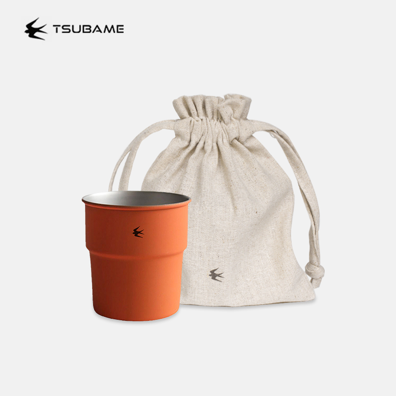 日本燕印TSUBAME户外便携旅行水杯咖啡杯日式露营不锈钢燕子茶杯