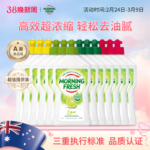 澳洲MorningFresh晨新辰清浓缩植萃洗洁精温和不伤手家用果蔬12瓶