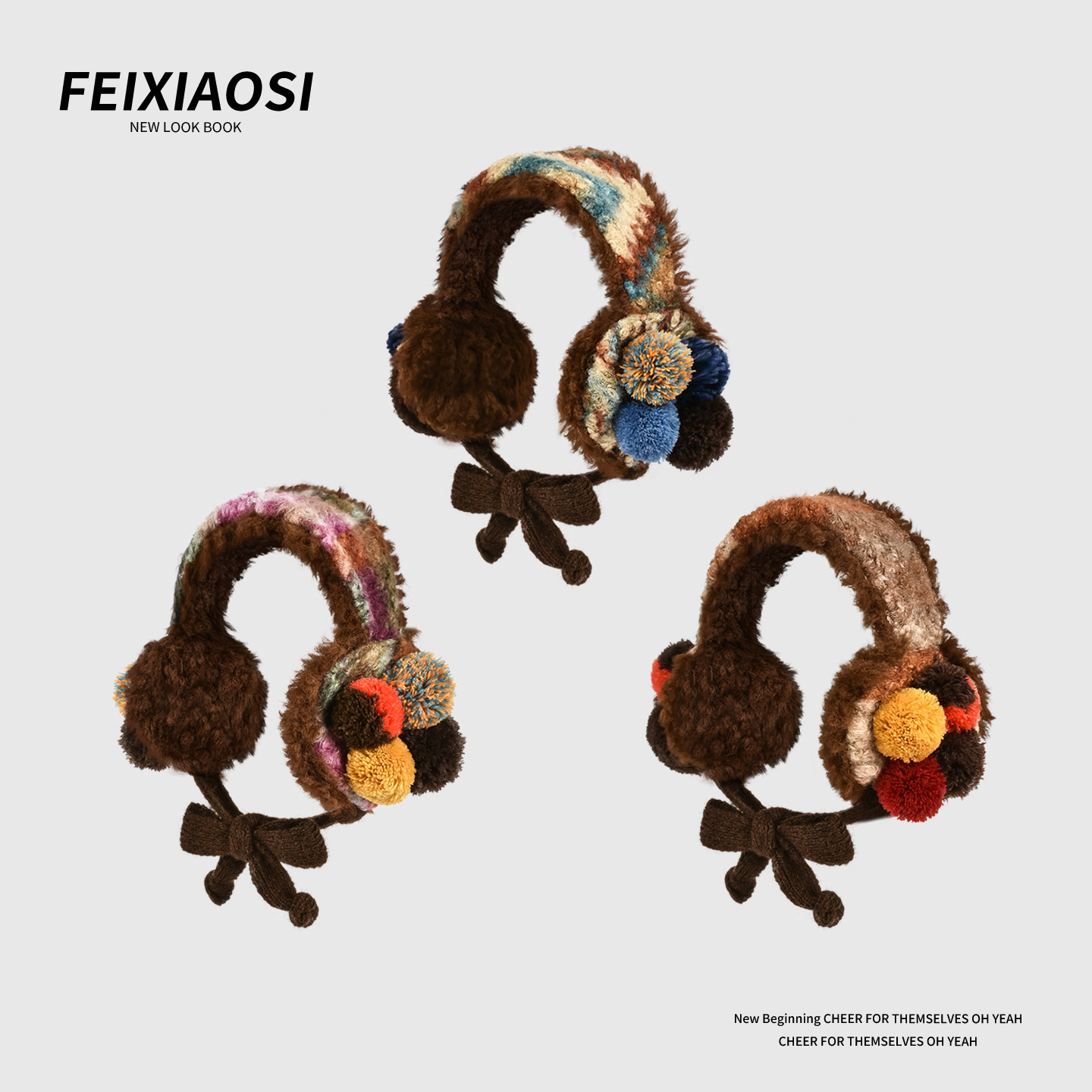 民族风毛绒耳套女冬季彩色球保暖耳罩护耳防冻耳暖毛茸茸耳包格子,服饰配件/皮带/帽子/围巾,耳套,淘宝优惠券,粉丝福利购,淘宝优惠卷