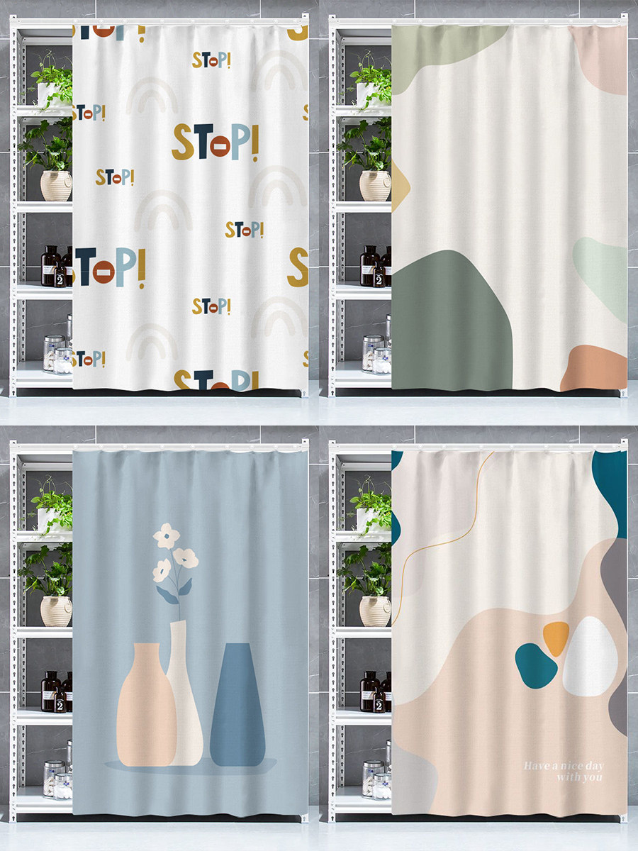 置物架遮挡帘滑轨式遮尘布货架铁架围布帘收纳储物柜装饰防尘帘子