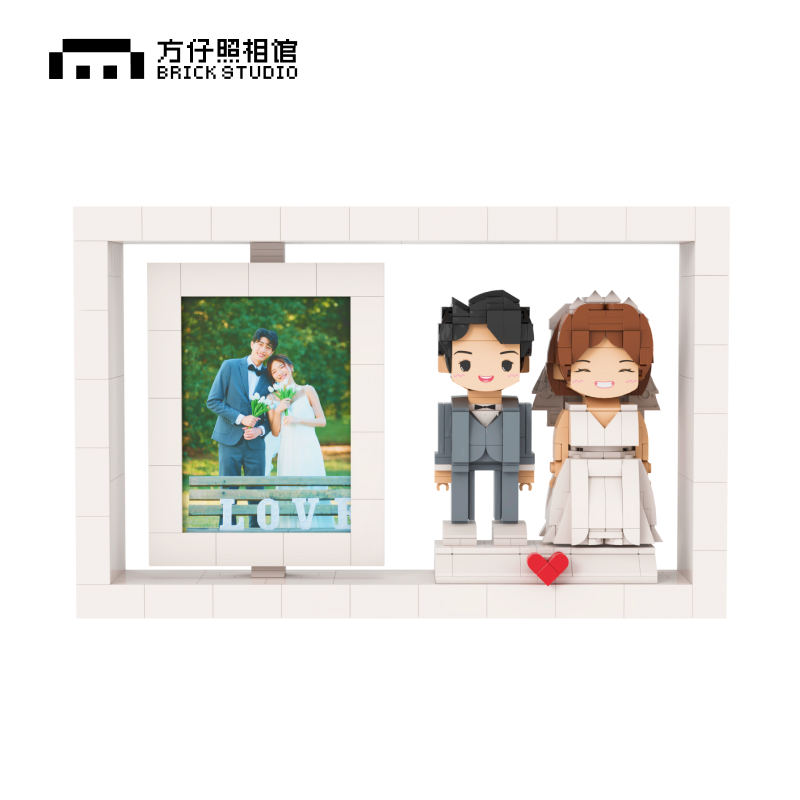 方仔照相馆照片定制积木女朋友纪念日送结婚情人节520礼物送女友