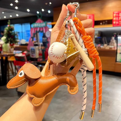 复古创意包包挂件腊肠狗小装饰品
