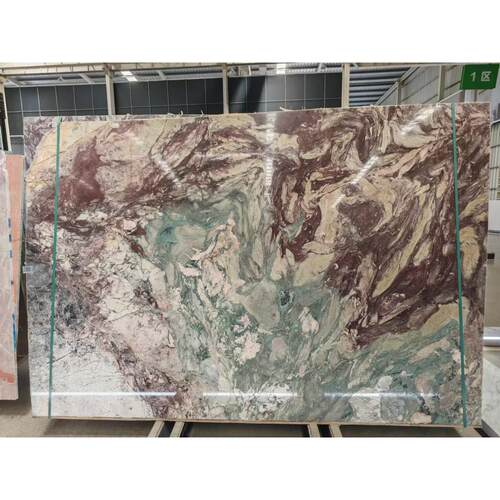 翠谷幽兰大理石前台岛台天然石材地板砖奢石背景墙面