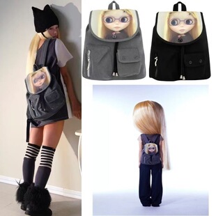 coyseio 联名blythe 早春新款可爱卡通娃娃双肩包背包书包女