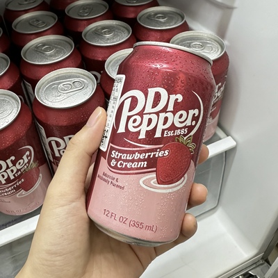 进口美国DRPEPPER胡椒博士限定黑莓味可乐碳酸饮料阿甘正传同款
