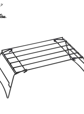 CAPTAIN STAG 烧烤架户外焚火台露营篝火支架多用便携折叠柴火架