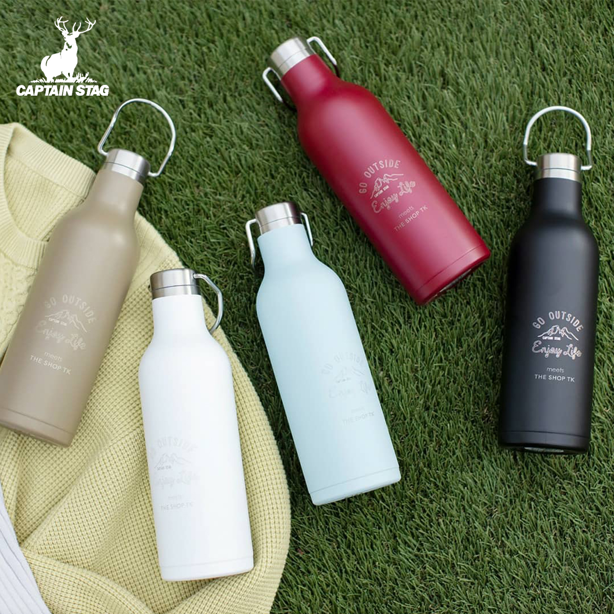 CaptainStag不锈钢保温杯登山杯