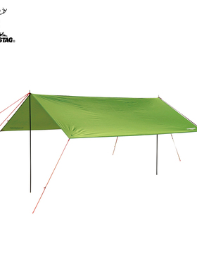 CAPTAIN STAG 六角天幕户外露营镀银涂层便携防晒防雨遮阳棚天幕