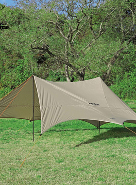 CAPTAIN STAG 蝶形天幕户外露营便携防紫外线防风雨防水多变形