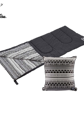 CAPTAIN STAG 信封式睡袋抱枕户外露营可收纳防寒四季通用可机洗