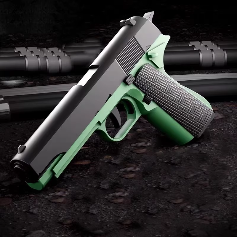 金伯电动连发1911尼龙版冰凉齿轮成人玩具模型wargame野路子钢镚